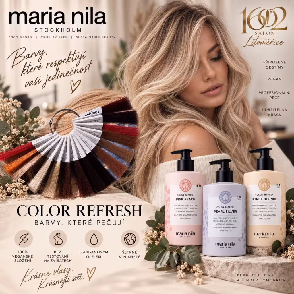 Barvy Maria Nila Color Refresh, se kterými v salonu pracujeme